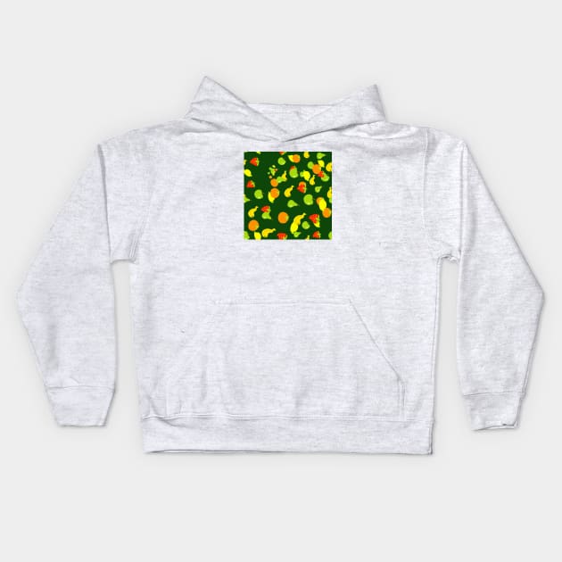 Fruit Pattern Kids Hoodie by FoodPatterns